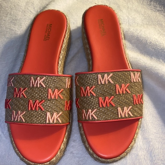 NWOT Michael Kors Sadler Wedge Dahlia Multi size 8 - Picture 3 of 7